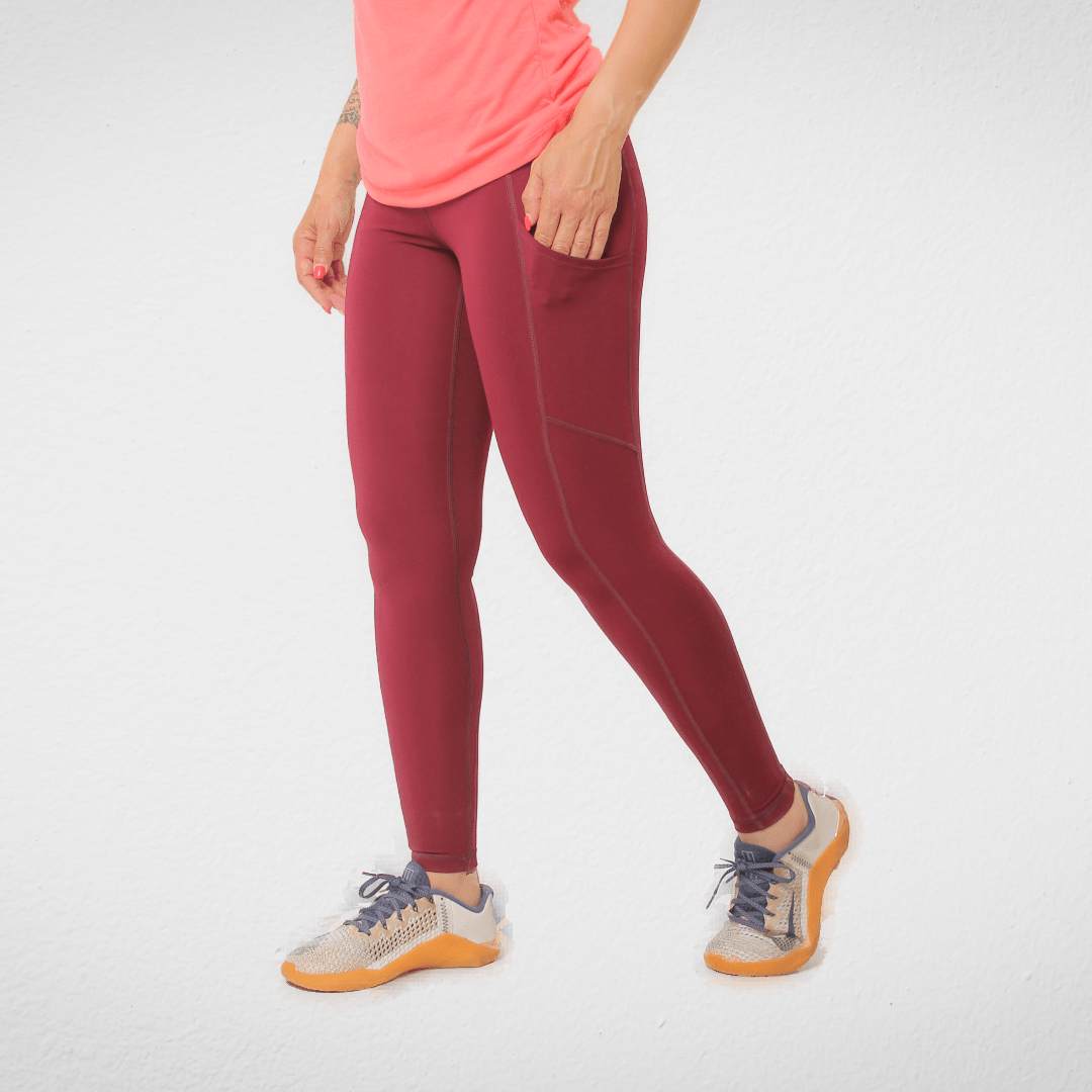 Women Summer 23 Pants Women Sports Pants - AE - Burgundy