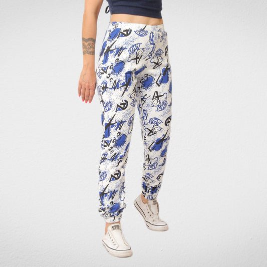 Women Summer 23 Summer Sale 23 Cotton Pants For Women (Numbers) - Blue