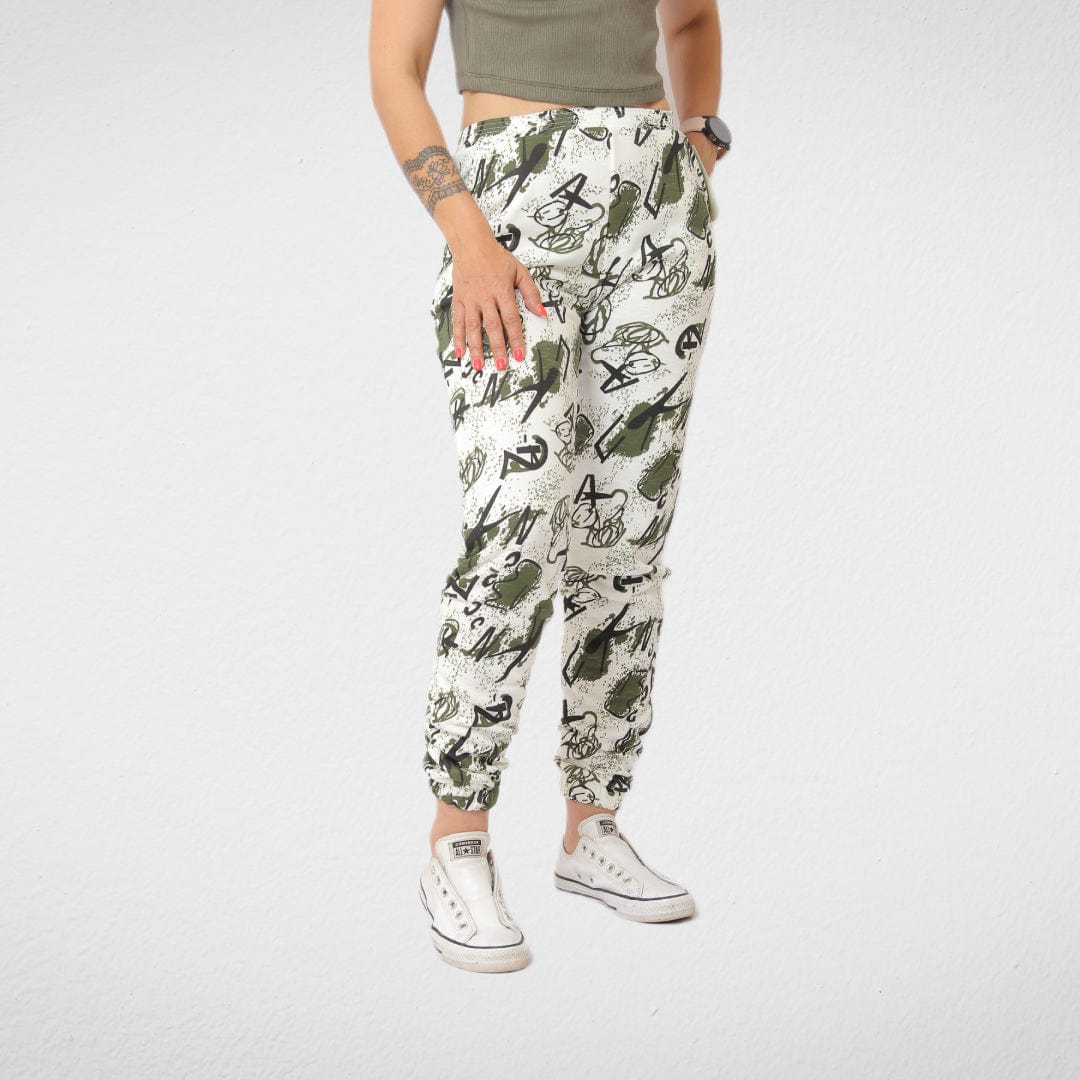 Women Summer 23 Summer Sale 23 Cotton Pants For Women (Numbers) - Green