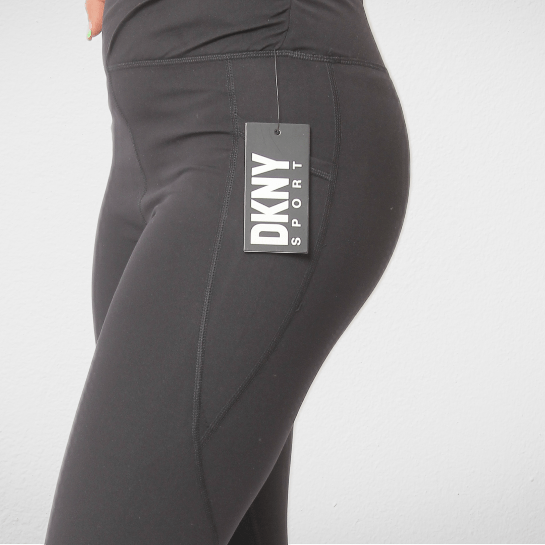 Women Summer 23 Summer Sale 23 (Original)Women DKNY Pants - Leggings- BLACK