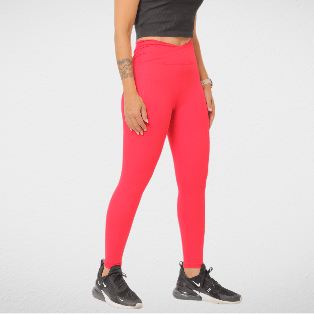 Women Summer 23 Summer Sale 23 (Original)Women DKNY Pants - Leggings- Red