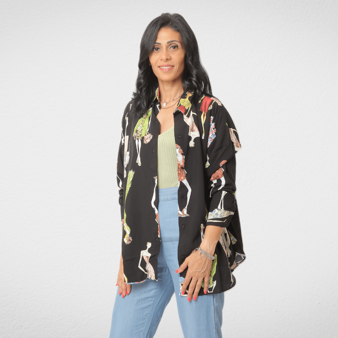 Women Summer 23 Summer Sale 23 Shirt - One Size - Black