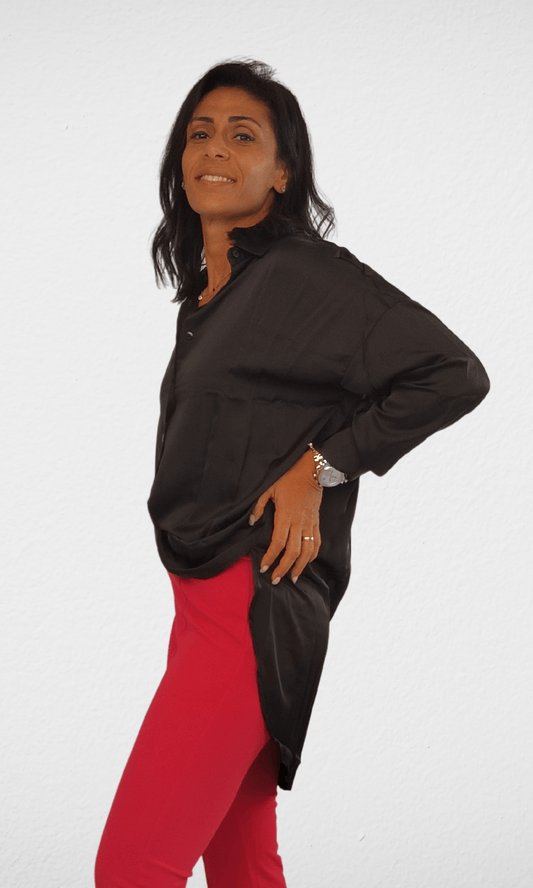 Women Summer 23 Summer Sale 23 Shirt Satin - Women - Black