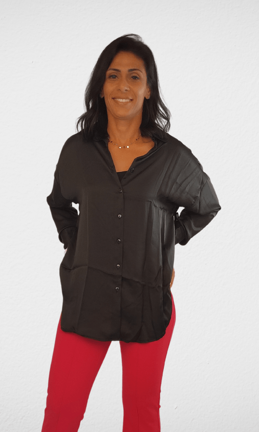 Women Summer 23 Summer Sale 23 Shirt Satin - Women - Black