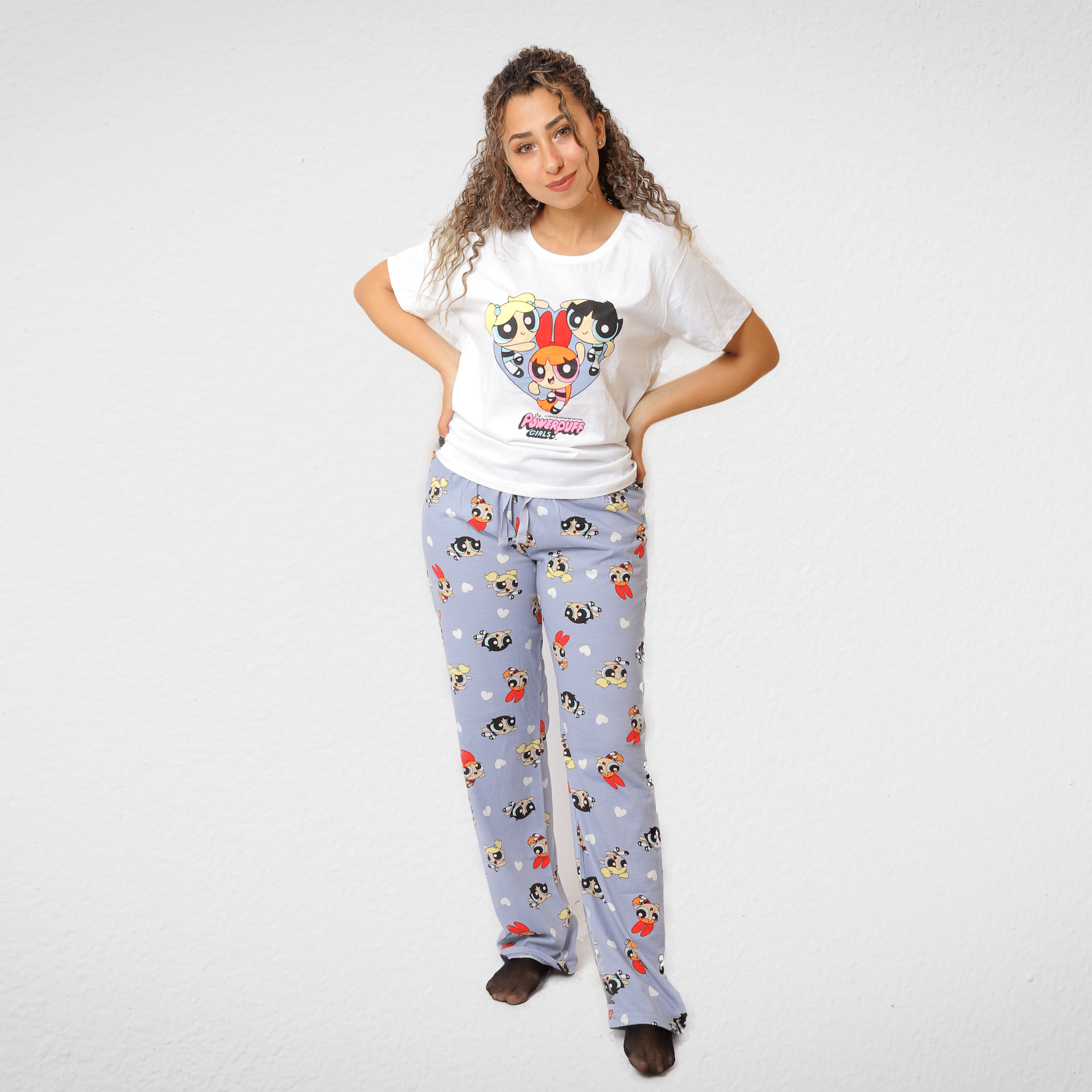 Women Summer 23 Summer Sale 23 Women Cotton Pajama - "Primark" تصنيع محلي - Power Puff Girls
