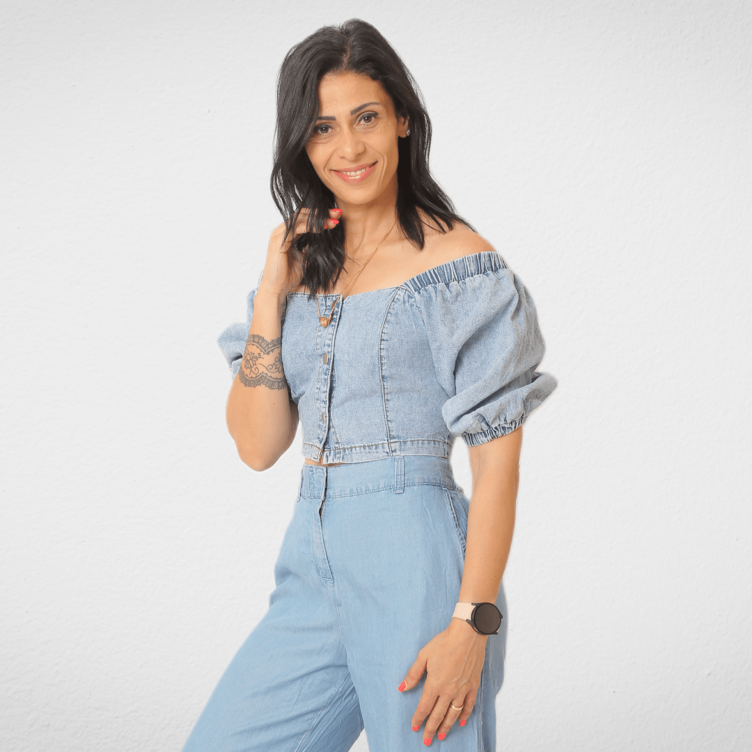 Women Summer 23 Summer Sale 23 Women Crop Top - "New Look" - Jeans