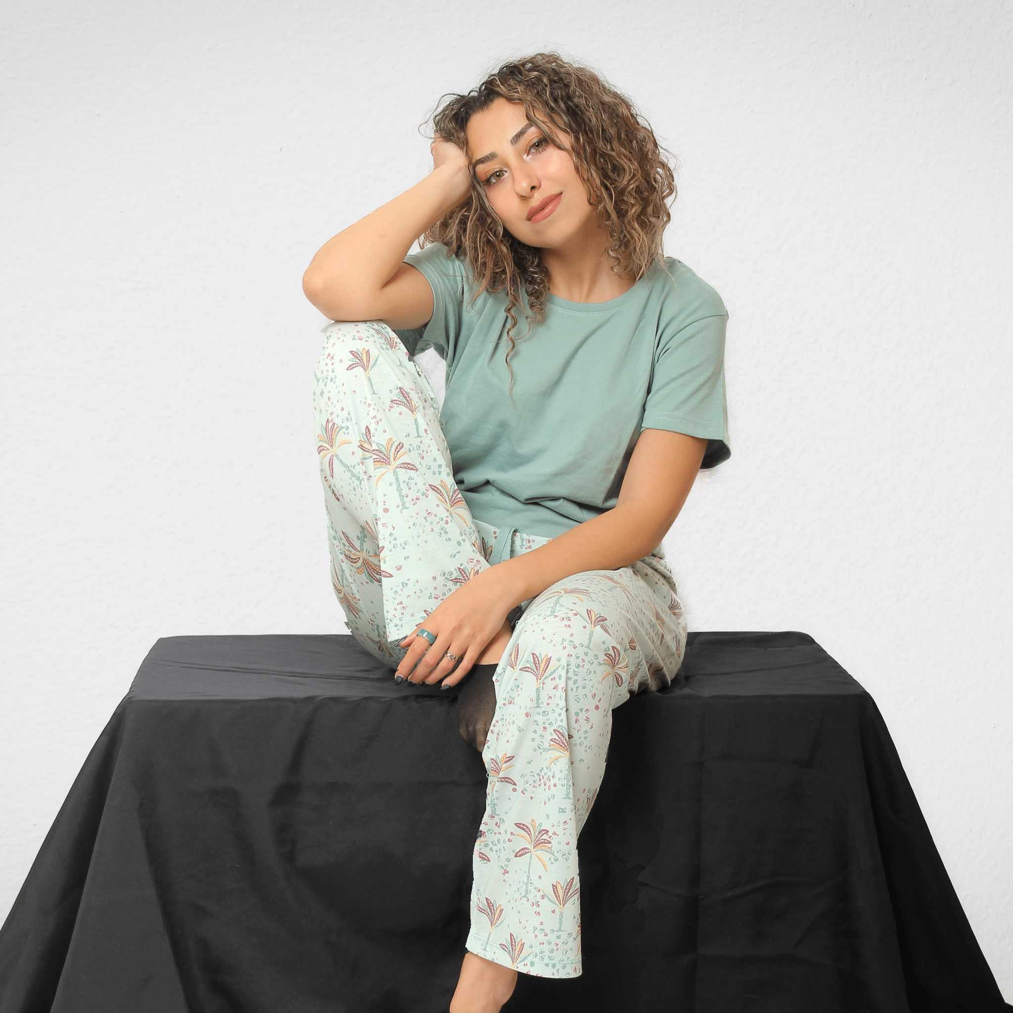 Women Summer 23 Summer Sale 23 Women Pajama - "Primark" - Mint