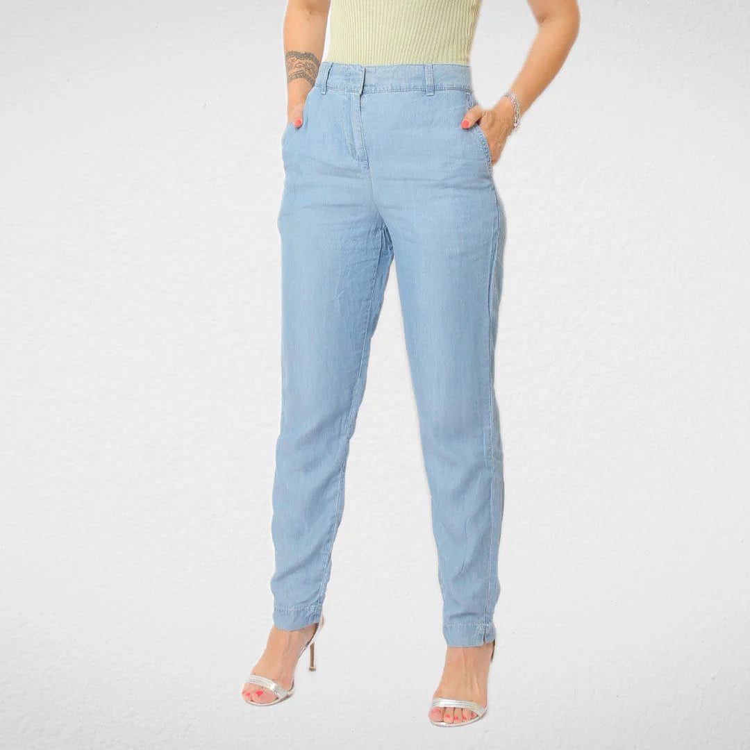 Women Summer 23 Summer Sale 23 Women Pants - Jeans Soft Fabric - Blue