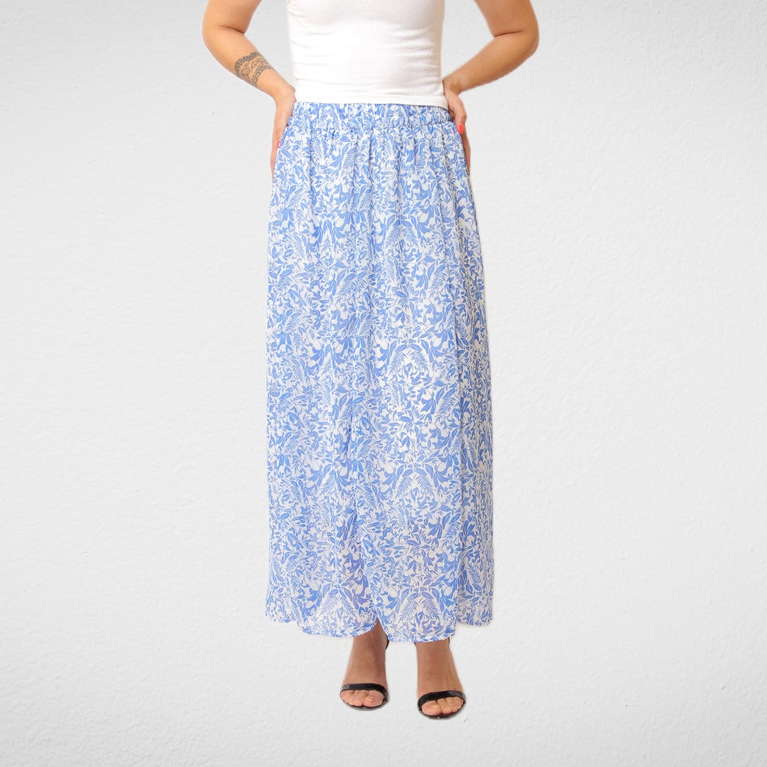 Women Summer 23 Summer Sale 23 Women Skirt - Chiffon - Blue