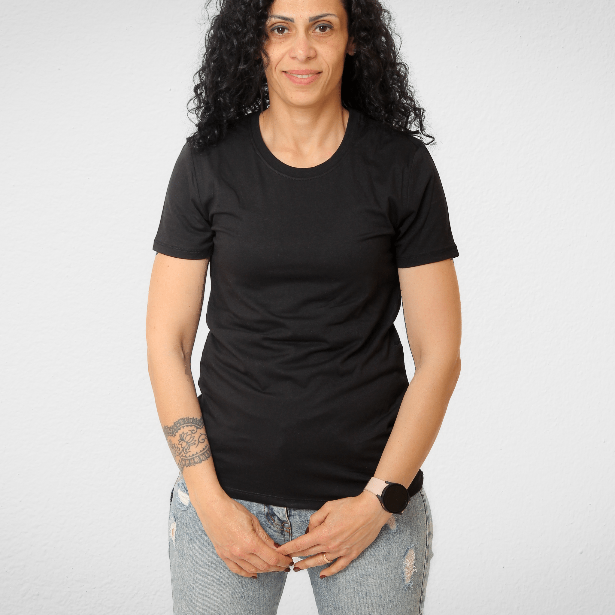Women Summer 23 Summer Sale 23 Women Under Shirt (Cotton + Lycra) - Black