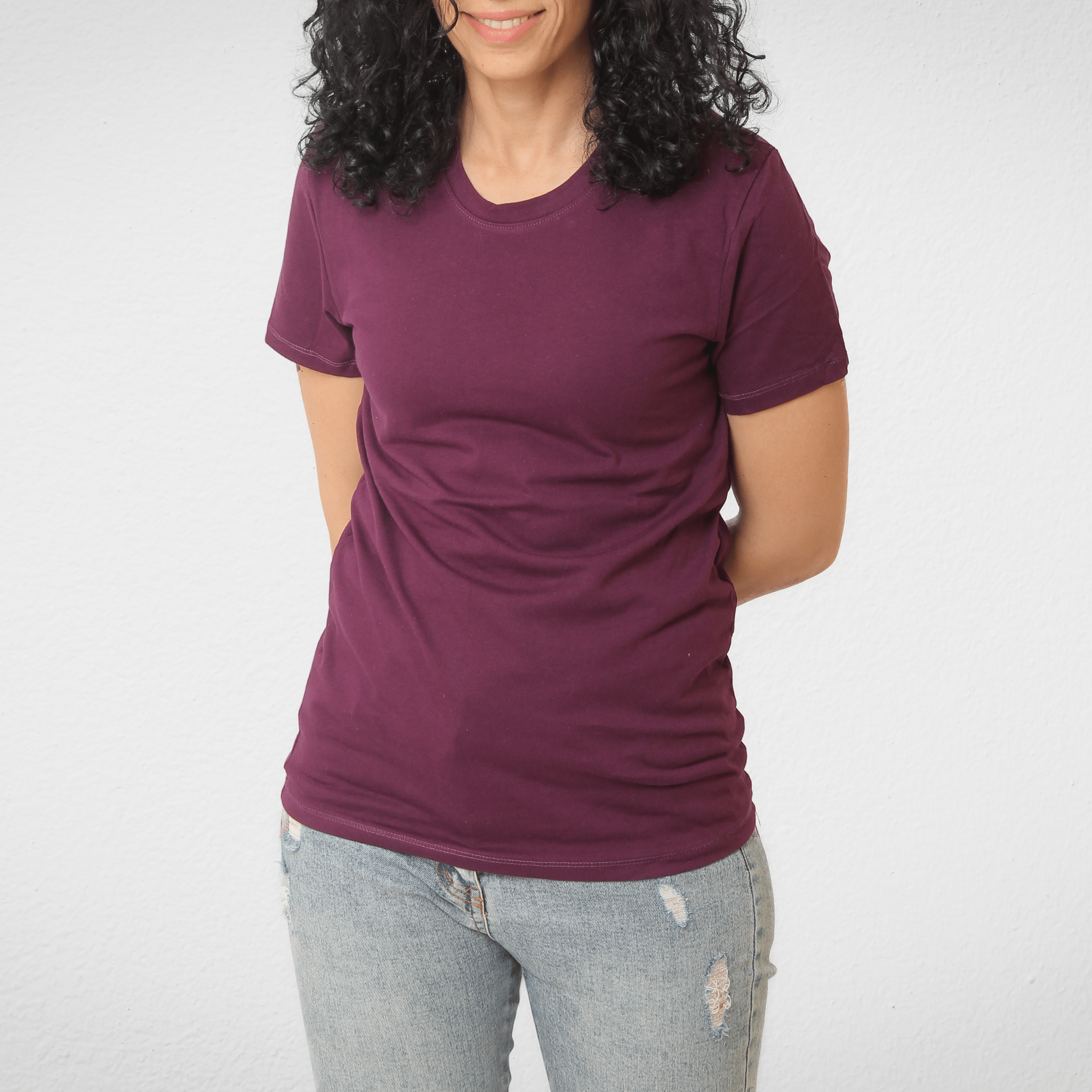 Women Summer 23 Summer Sale 23 Women Under Shirt (Cotton + Lycra) - Burgundy