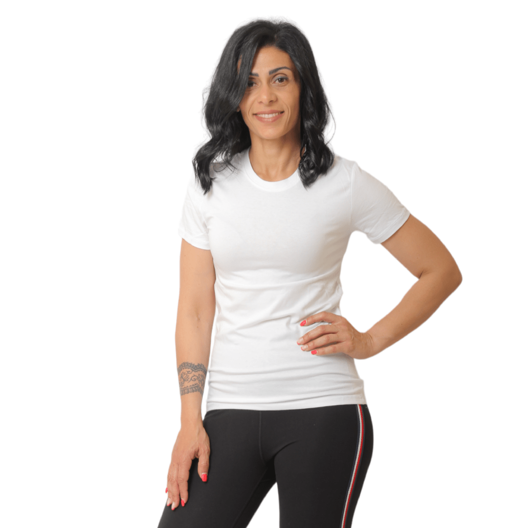 Women Summer 23 Summer Sale 23 Women Under Shirt (Cotton + Lycra) - White