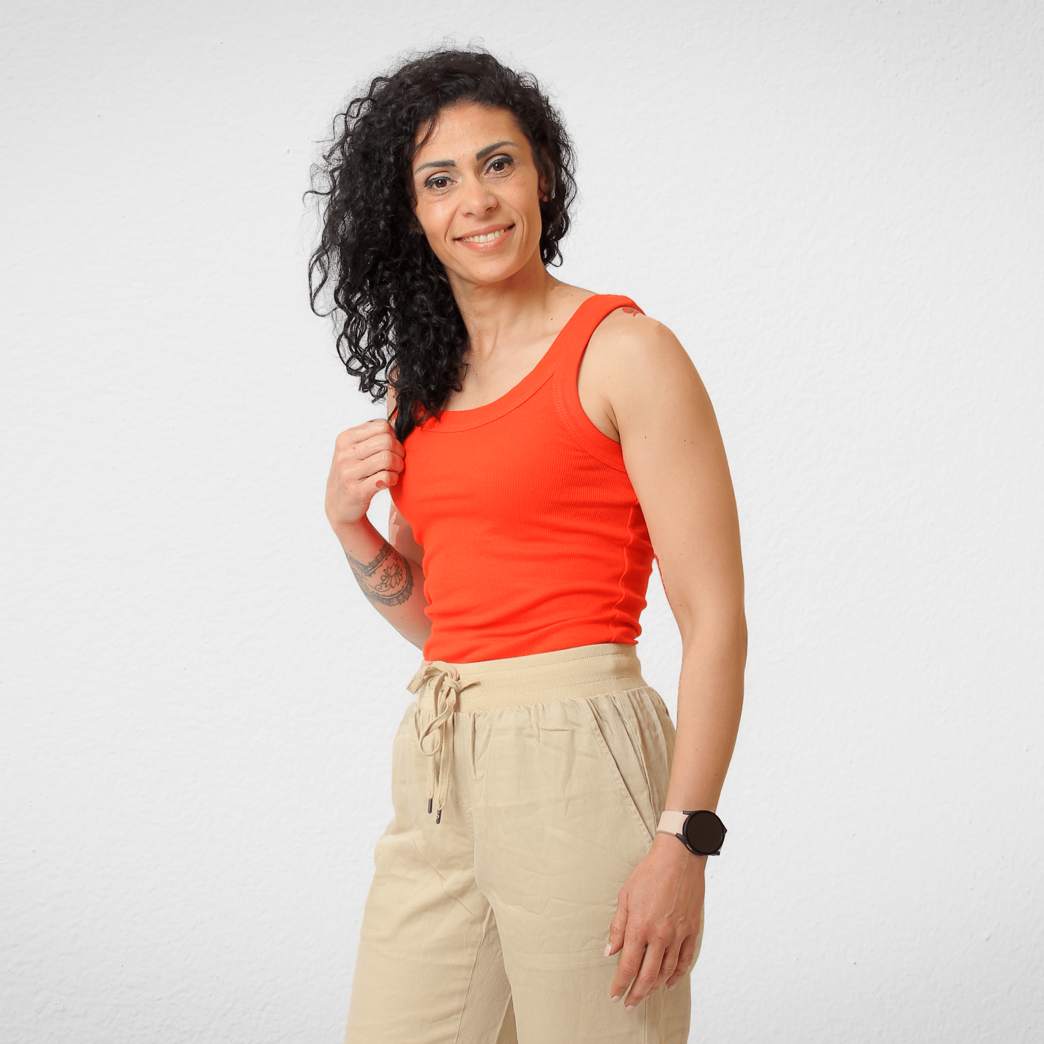 Women Summer 23 Women Basic Cut T-shirt - Easy Standard - Orange