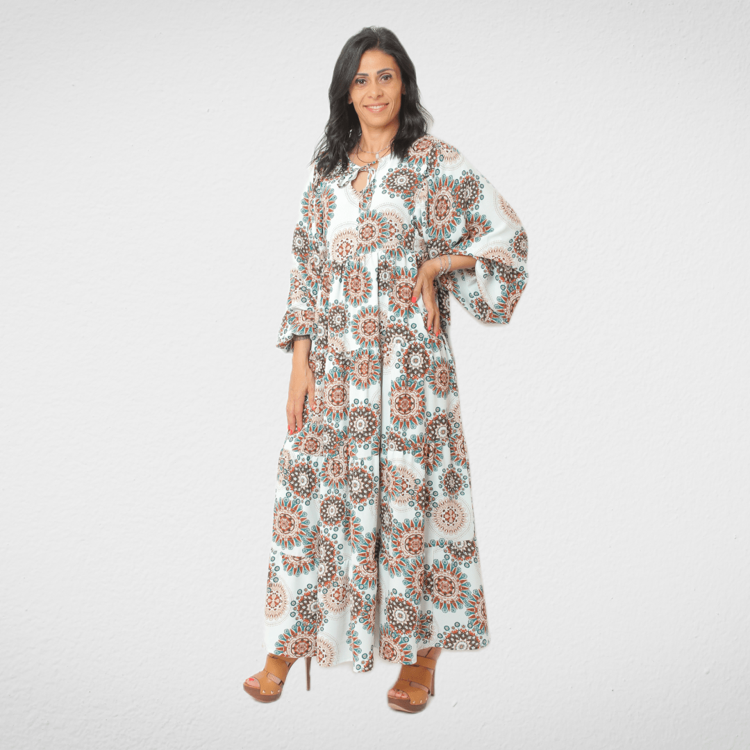 Women Summer 23 Women Dress Women Curvy Dress - One Size - Tall (Off-white)