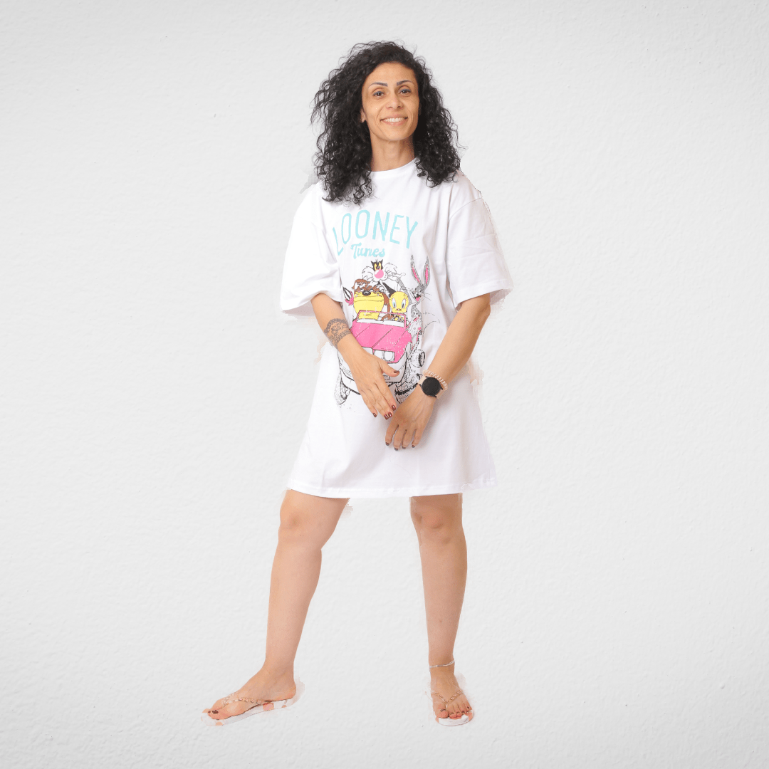 Women Summer 23 Women Nightwear Women (Nightwear) - LooneyTunes - White