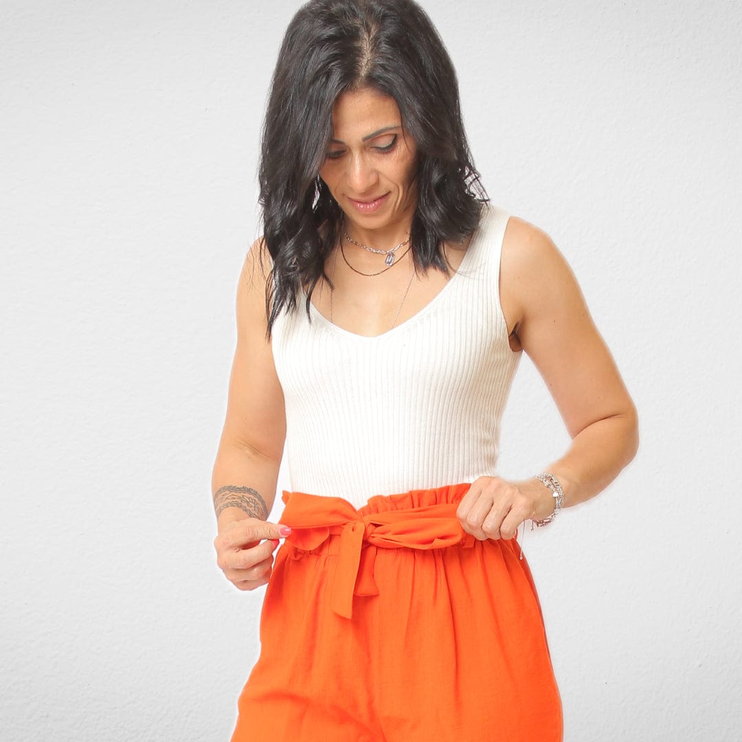 Women Summer 23 Women Tshirt V Top For Women - Cut - Off-White