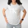 Women Summer 23 Women Tshirt Women T-shirt - (big logo) - Light Grey