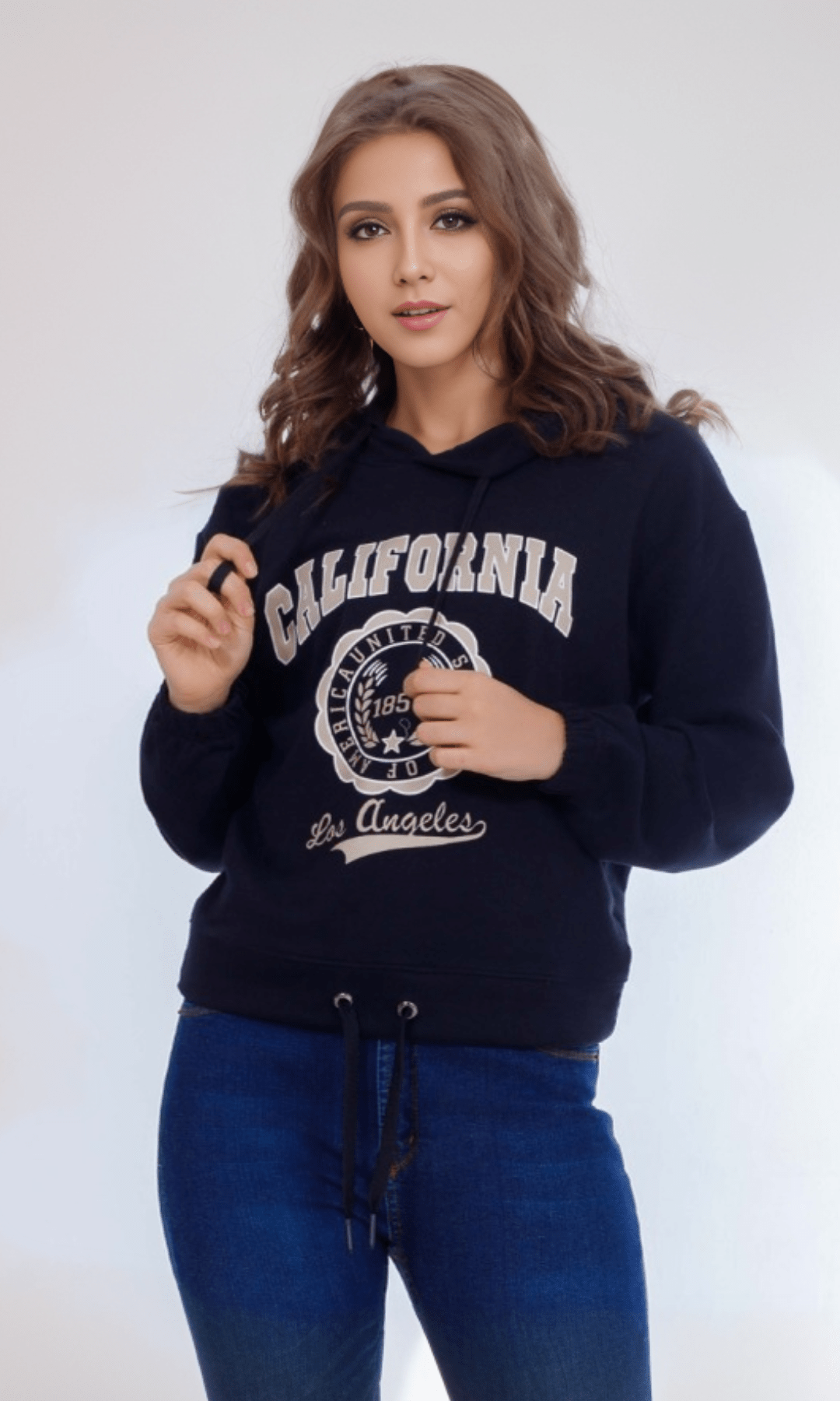 Women Winter 24 Summer Sale 23 California Women Hoodie - Black