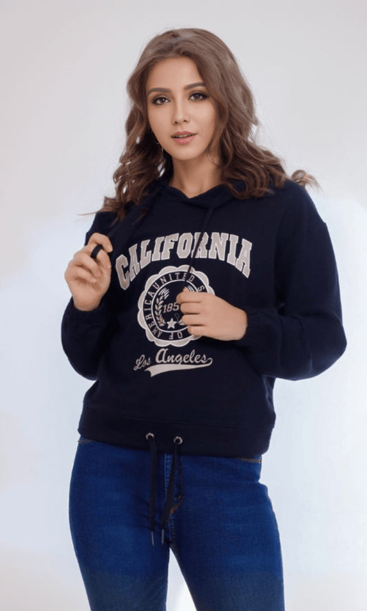 Women Winter 24 Summer Sale 23 California Women Hoodie - Black