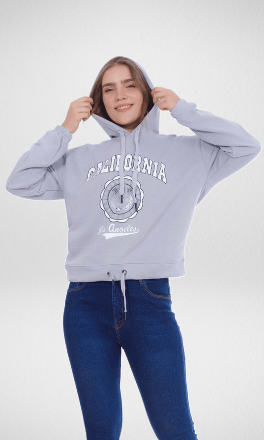 Women Winter 24 Summer Sale 23 California Women Hoodie - Grey