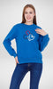 Women Winter 24 Summer Sale 23 Colorful Mickey Sweatshirt - Blue