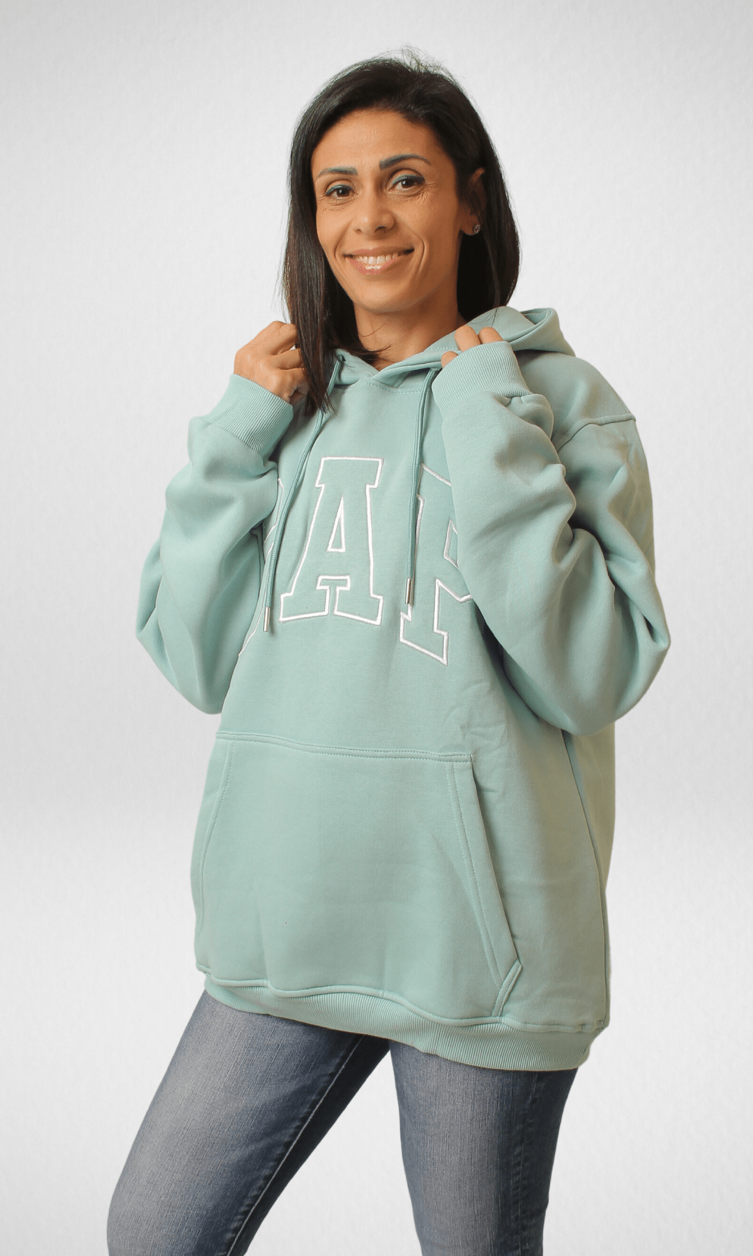 Women Winter 24 Summer Sale 23 Hoodie Uni-Sex Sweatshirt - Mint