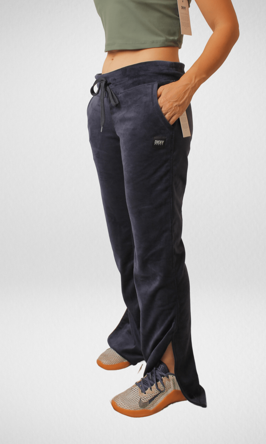 Women Winter 24 Summer Sale 23 (Original)Women Velvet Pants - Dark Blue