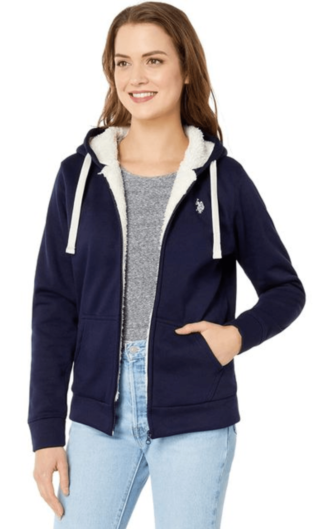 Women Winter 24 Summer Sale 23 USP Fur Jacket (2023) - Dark Blue