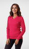 Women Winter 24 Summer Sale 23 USP Pullover 2023 Tricot Cotton - Fuchsia