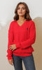 Women Winter 24 Summer Sale 23 USP Pullover V-Neck - Red