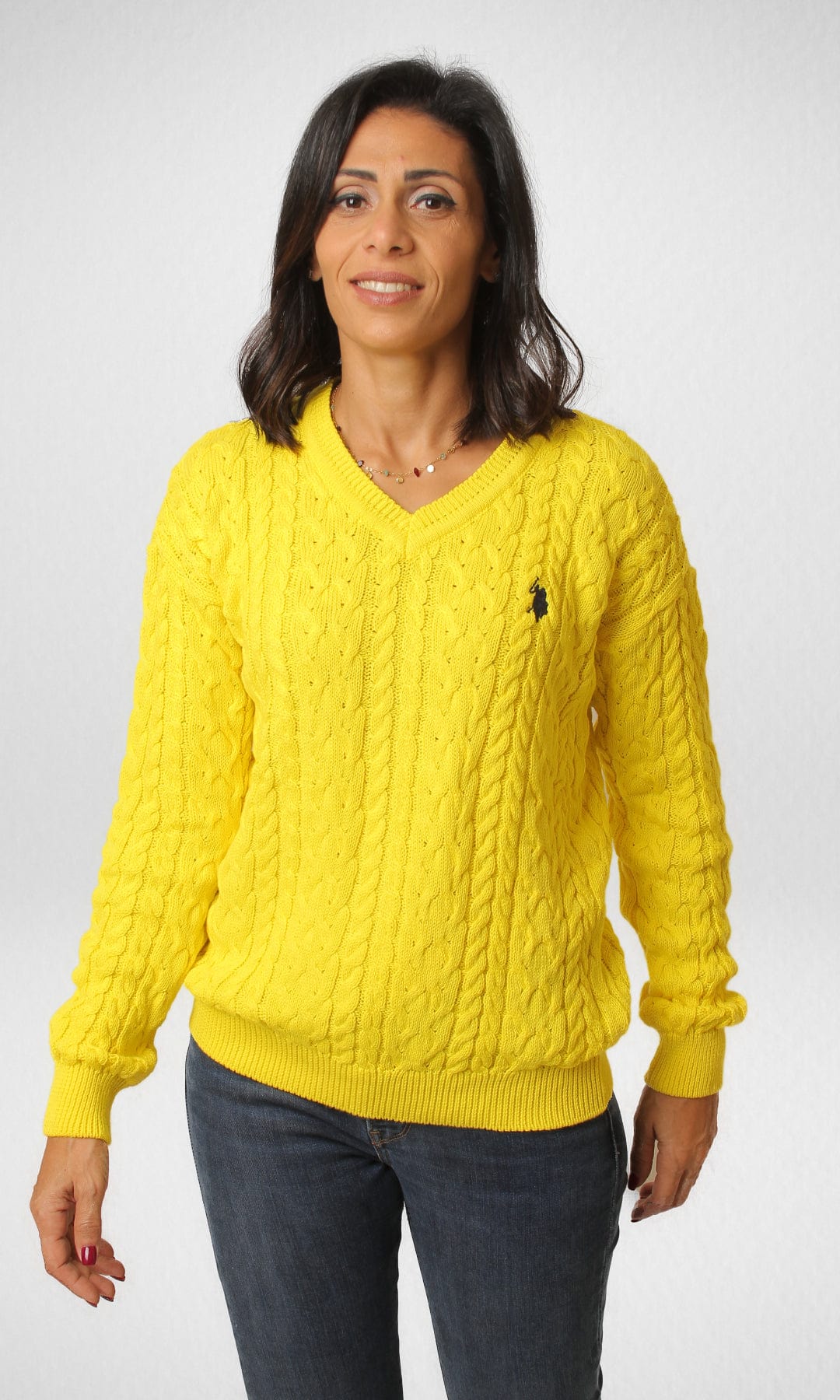 Women Winter 24 Summer Sale 23 USP Pullover V-Neck - Yellow