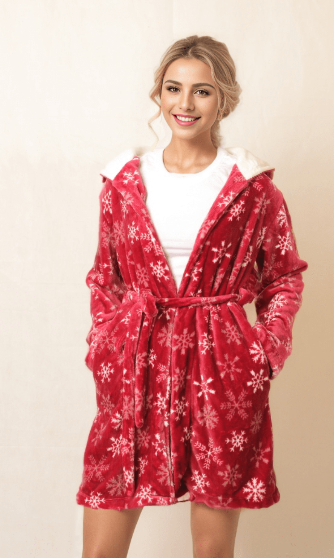 Women Winter 24 Summer Sale 23 Women Home Robe (2023) - Burgundy