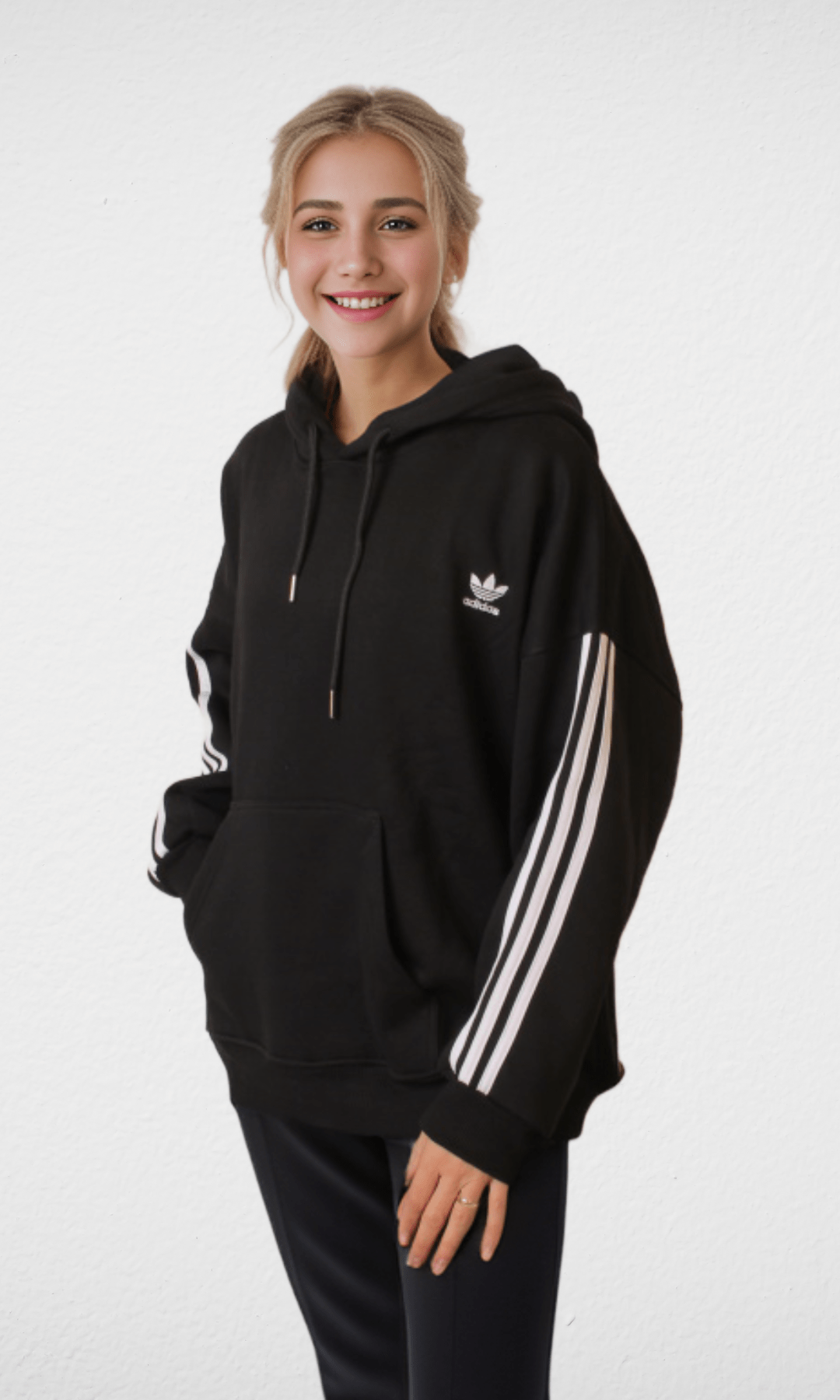 Women Winter 24 Summer Sale 23 Women Hoodie Big Size - Black